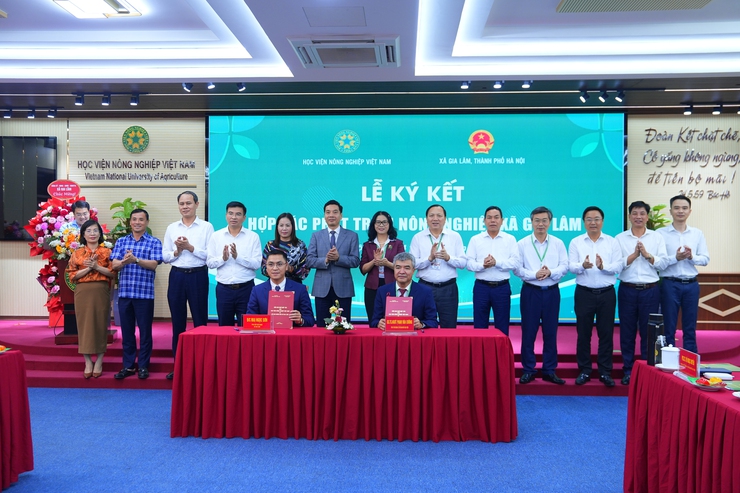 Xã Gia Lâm và Học viện Nông nghiệp Việt Nam, ký kết hợp tác, thống nhất 4 nội dung quan trọng về nông nghiệp, đào tạo- Ảnh 2.