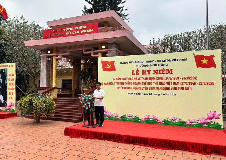 Định Công: Lễ kỷ niệm 67 năm ngày Bác Hồ về thăm Định Công và 80 năm ngày truyền thống ngành Thể thao Việt Nam- Ảnh 3.