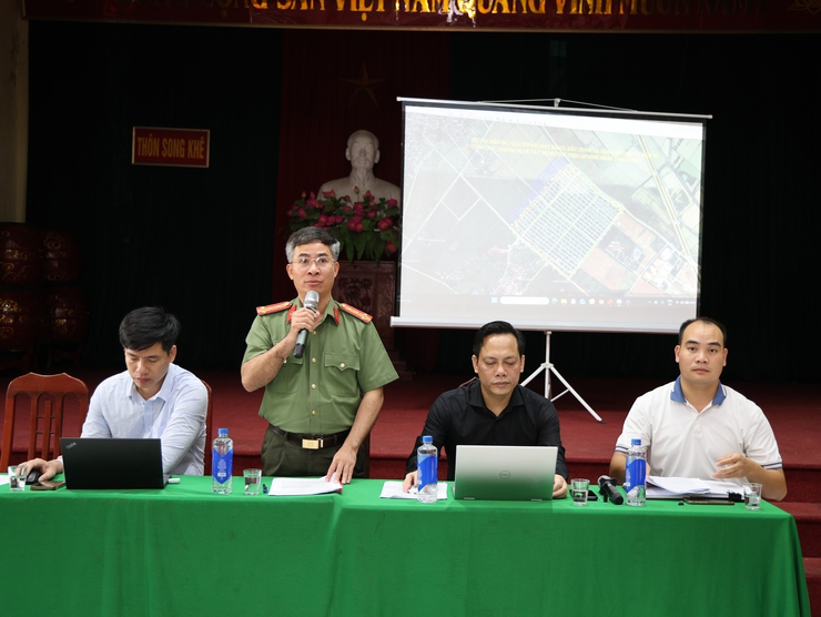 Tam Hưng tổ chức hội nghị phổ biến, tiếp nhận ý kiến Nhân dân về Dự án xây dựng Học viện An ninh nhân dân Cơ sở 2- Ảnh 3.