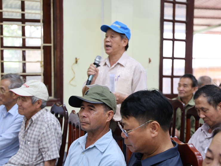 Tam Hưng tổ chức hội nghị phổ biến, tiếp nhận ý kiến Nhân dân về Dự án xây dựng Học viện An ninh nhân dân Cơ sở 2- Ảnh 8.