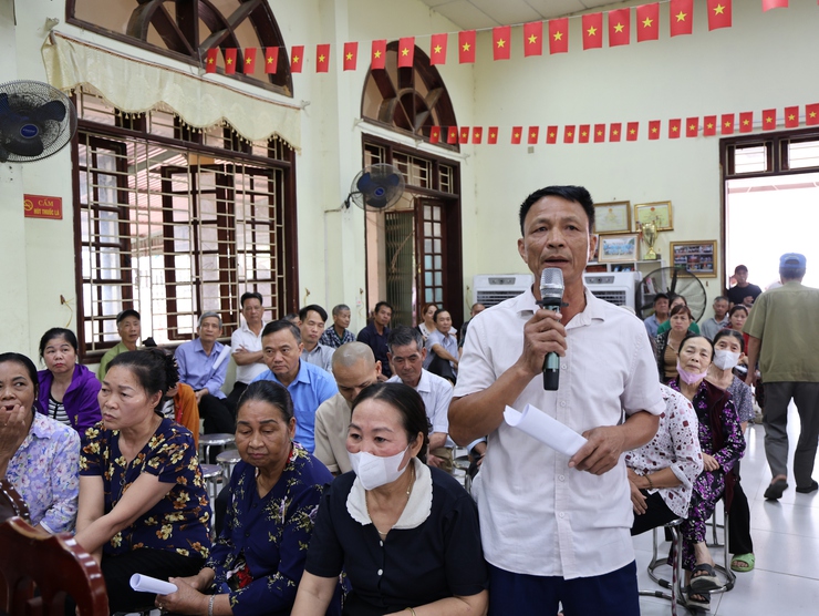 Tam Hưng tổ chức hội nghị phổ biến, tiếp nhận ý kiến Nhân dân về Dự án xây dựng Học viện An ninh nhân dân Cơ sở 2- Ảnh 7.