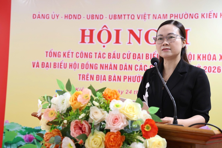 Kiến Hưng tổng kết công tác bầu cử, tỷ lệ cử tri đi bầu đạt 99,67%- Ảnh 2.