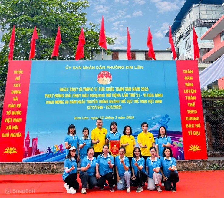TRẠM Y TẾ PHƯỜNG KIM LIÊN ĐỒNG HÀNH CÙNG NGÀY CHẠY OLYMPIC VÌ SỨC KHỎE TOÀN DÂN NĂM 2026- Ảnh 3.