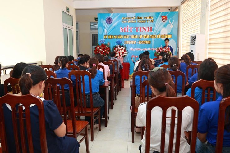 CHI ĐOÀN TRẠM Y TẾ XÃ ỨNG THIÊN TỔ CHỨC MÍT TINH KỶ NIỆM 95 NĂM NGÀY THÀNH LẬP ĐOÀN TNCS HỒ CHÍ MINH- Ảnh 4.