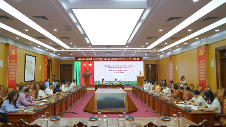 Hội đồng nhân dân phường Từ Liêm tổ chức Kỳ họp thứ năm (chuyên đề)- Ảnh 1.