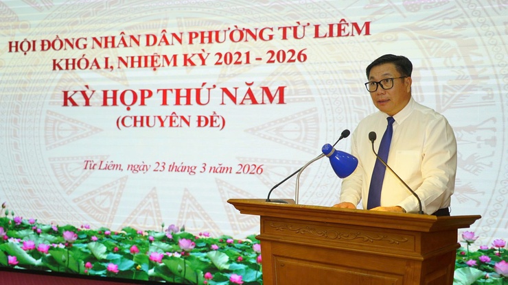 Hội đồng nhân dân phường Từ Liêm tổ chức Kỳ họp thứ năm (chuyên đề)- Ảnh 2.