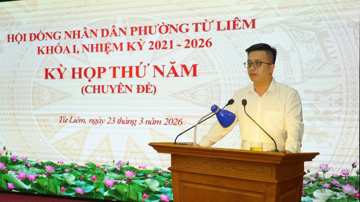 Hội đồng nhân dân phường Từ Liêm tổ chức Kỳ họp thứ năm (chuyên đề)- Ảnh 4.