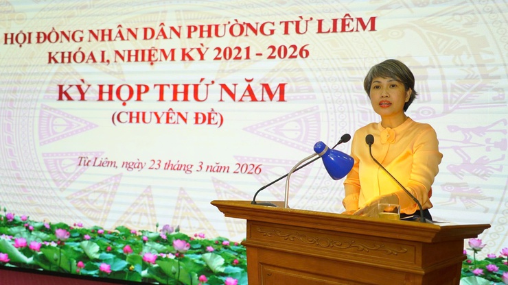 Hội đồng nhân dân phường Từ Liêm tổ chức Kỳ họp thứ năm (chuyên đề)- Ảnh 5.