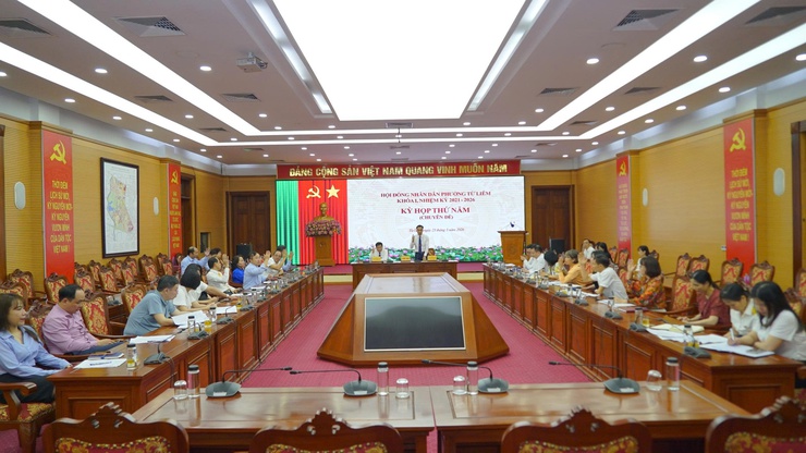 Hội đồng nhân dân phường Từ Liêm tổ chức Kỳ họp thứ năm (chuyên đề)- Ảnh 3.