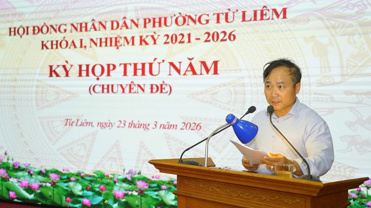 Hội đồng nhân dân phường Từ Liêm tổ chức Kỳ họp thứ năm (chuyên đề)- Ảnh 6.