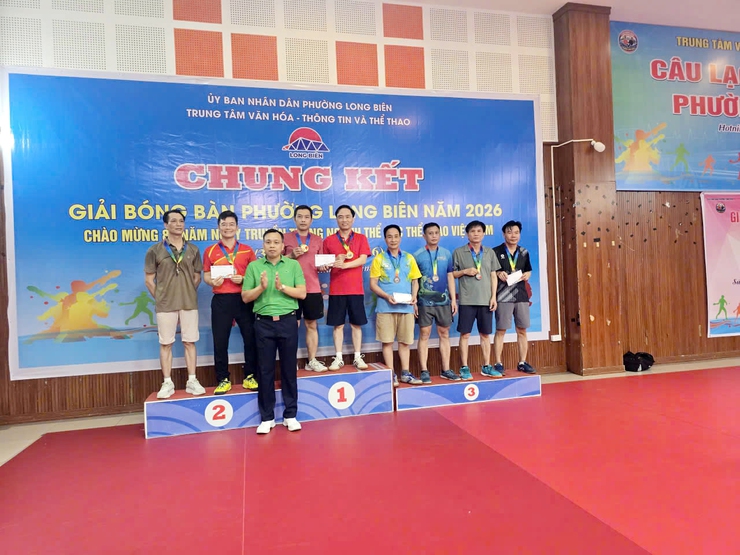 Chung kết Giải Bóng bàn phường Long Biên năm 2026- Ảnh 3.
