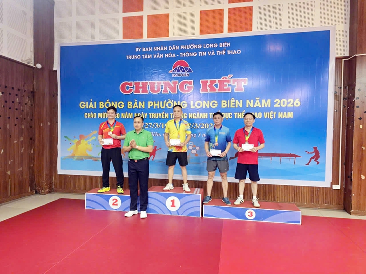 Chung kết Giải Bóng bàn phường Long Biên năm 2026- Ảnh 4.