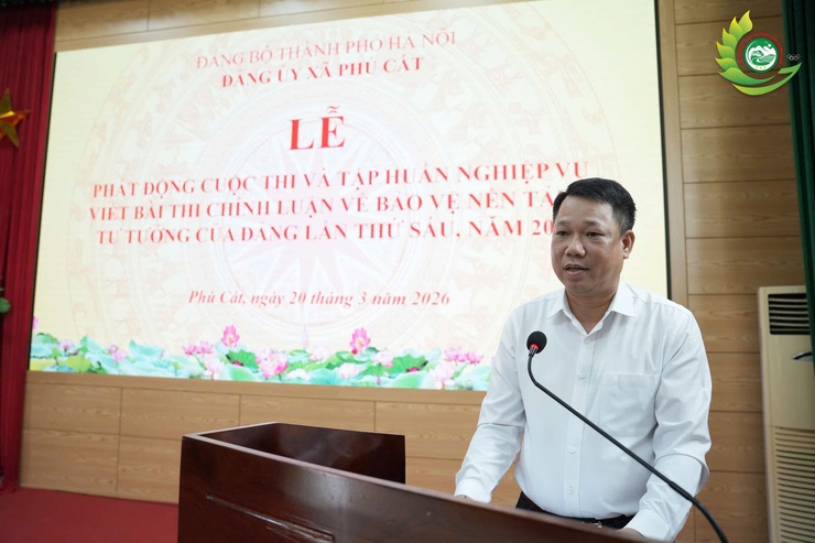 Xã Phú Cát phát động Cuộc thi chính luận về bảo vệ nền tảng tư tưởng của Đảng lần thứ VI - năm 2026- Ảnh 3.