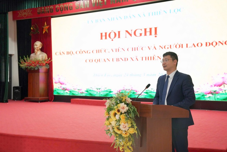 Hội nghị cán bộ, công chức, viên chức và người lao động cơ quan UBND xã Thiên Lộc năm 2026- Ảnh 12.