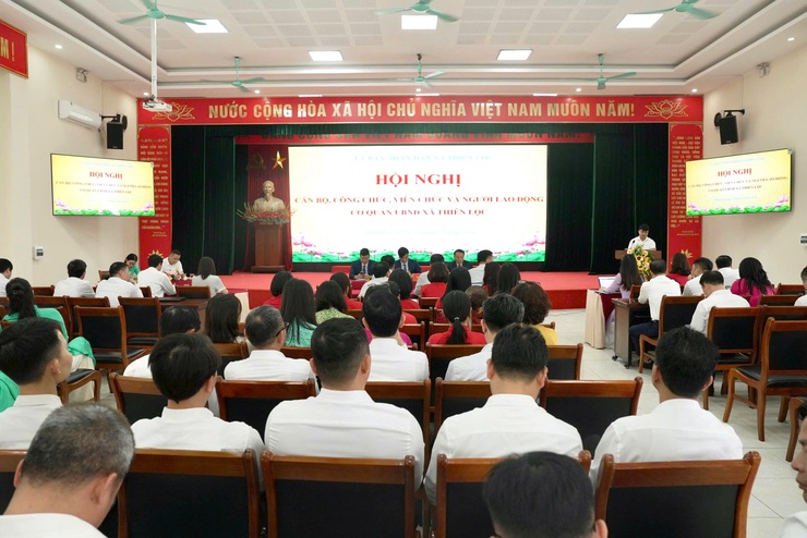 Hội nghị cán bộ, công chức, viên chức và người lao động cơ quan UBND xã Thiên Lộc năm 2026- Ảnh 3.