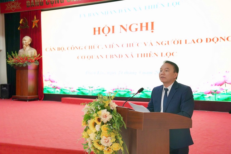 Hội nghị cán bộ, công chức, viên chức và người lao động cơ quan UBND xã Thiên Lộc năm 2026- Ảnh 11.