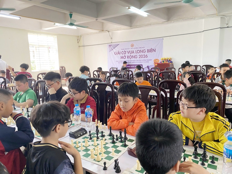 Giải Cờ vua phường Long Biên mở rộng năm 2026- Ảnh 4.
