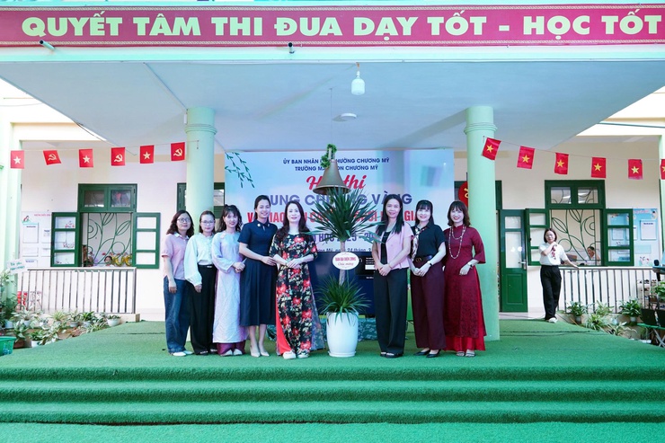 Sôi nổi hội thi “Rung chuông vàng” tại Trường Mầm non Chương Mỹ- Ảnh 4.