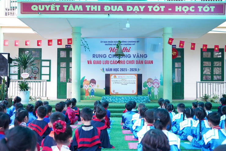 Sôi nổi hội thi “Rung chuông vàng” tại Trường Mầm non Chương Mỹ- Ảnh 2.