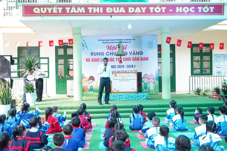 Sôi nổi hội thi “Rung chuông vàng” tại Trường Mầm non Chương Mỹ- Ảnh 5.