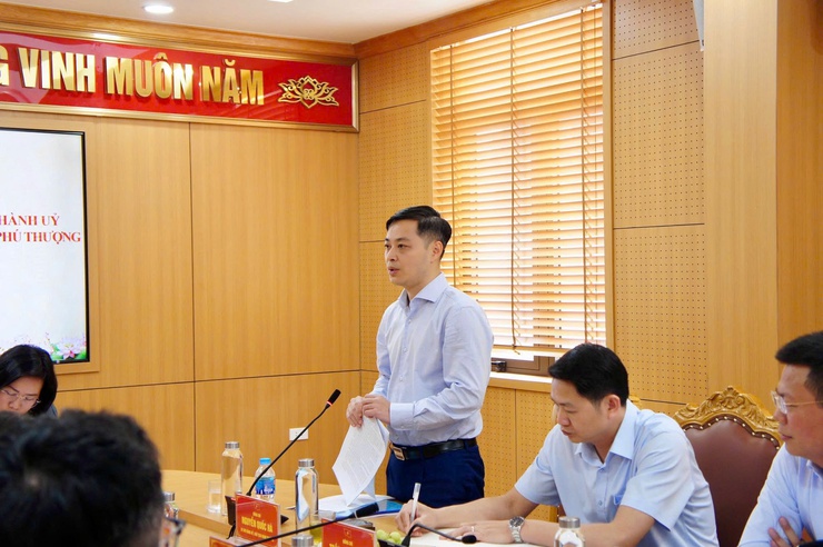 Đoàn kiểm tra số 09 của Ban Thường vụ Thành ủy kiểm tra công tác lãnh đạo, chỉ đạo tại phường Phú Thượng- Ảnh 8.