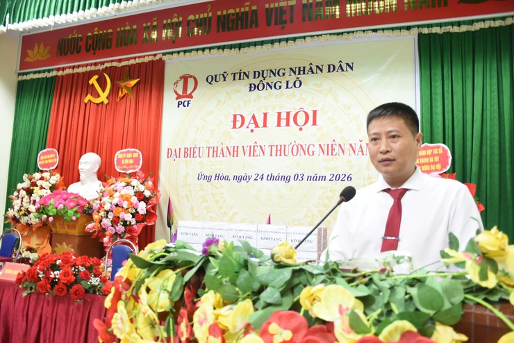 ĐẠI HỘI ĐẠI BIỂU THÀNH VIÊN THƯỜNG NIÊN QUỸ TÍN DỤNG NHÂN DÂN ĐÔNG LỖ NĂM 2026.- Ảnh 8.