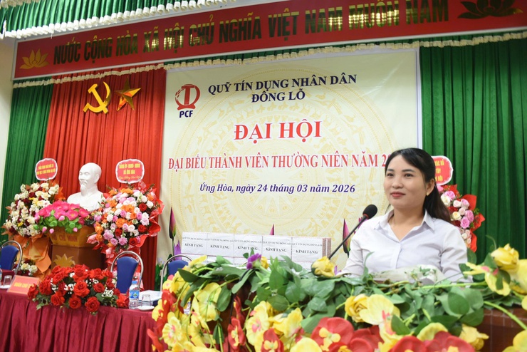 ĐẠI HỘI ĐẠI BIỂU THÀNH VIÊN THƯỜNG NIÊN QUỸ TÍN DỤNG NHÂN DÂN ĐÔNG LỖ NĂM 2026.- Ảnh 10.