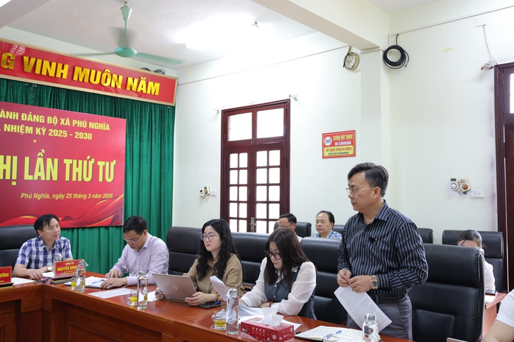 Ban chấp hành Đảng bộ xã Phú Nghĩa tổ chức Hội nghị lần thứ Tư với nhiều nội dung quan trọng- Ảnh 6.