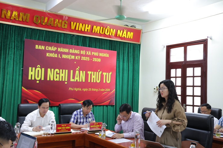Ban chấp hành Đảng bộ xã Phú Nghĩa tổ chức Hội nghị lần thứ Tư với nhiều nội dung quan trọng- Ảnh 7.