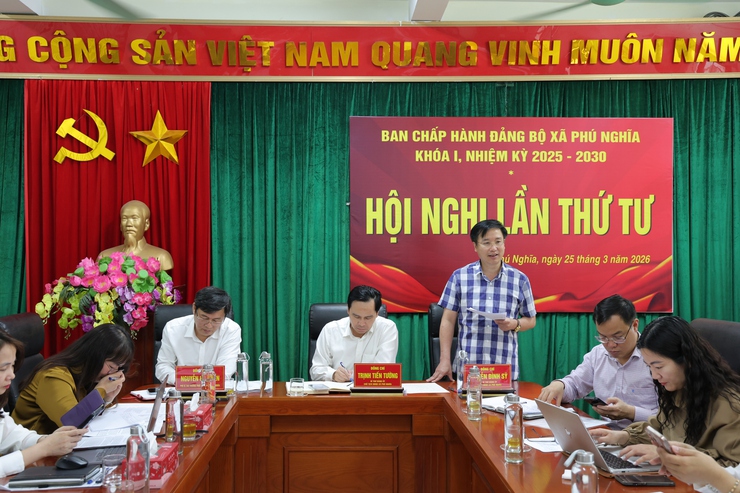 Ban chấp hành Đảng bộ xã Phú Nghĩa tổ chức Hội nghị lần thứ Tư với nhiều nội dung quan trọng- Ảnh 4.