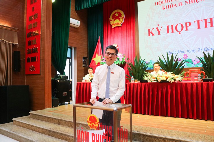 Quốc Oai tổ chức thành công Kỳ họp thứ nhất HĐND xã khóa II, nhiệm kỳ 2026–2031- Ảnh 15.