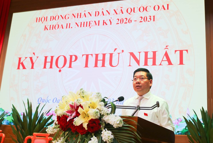 Quốc Oai tổ chức thành công Kỳ họp thứ nhất HĐND xã khóa II, nhiệm kỳ 2026–2031- Ảnh 2.