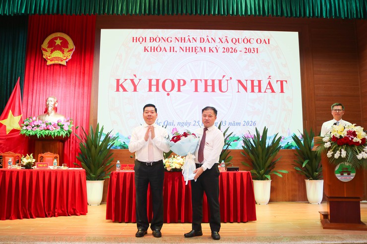 Quốc Oai tổ chức thành công Kỳ họp thứ nhất HĐND xã khóa II, nhiệm kỳ 2026–2031- Ảnh 24.