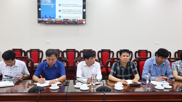 Thạch Thất: Tiếp sóng hội nghị trực tuyến tập huấn điều tra cơ sở hành chính, sự nghiệp năm 2026- Ảnh 4.