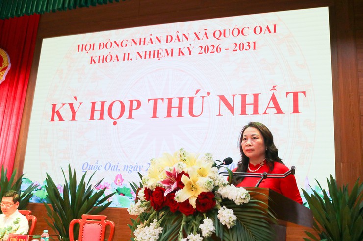 Quốc Oai tổ chức thành công Kỳ họp thứ nhất HĐND xã khóa II, nhiệm kỳ 2026–2031- Ảnh 4.