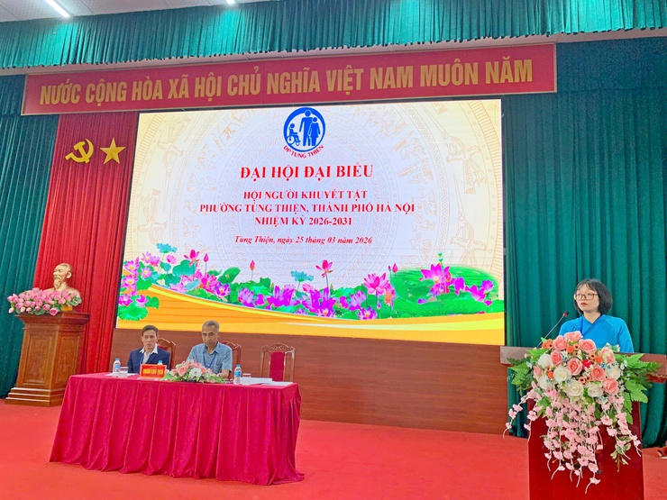 
Đại hội Đại biểu Người khuyết tật phường Tùng Thiện lần thứ I, nhiệm kỳ 2026- 2031 - Lan tỏa thông điệp về bình đẳng, hòa nhập và nghị lực sống- Ảnh 2.