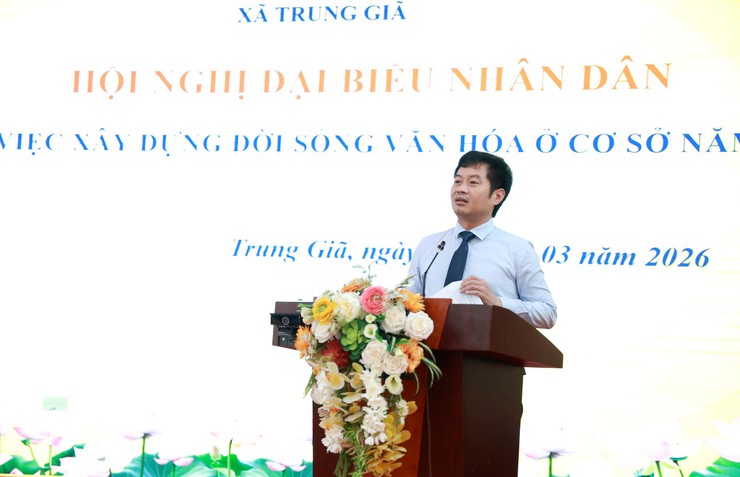 ỦY BAN NHÂN DÂN - ỦY BAN MTTQ VIỆT NAM XÃ TRUNG GIÃ TỔ CHỨC HỘI NGHỊ ĐẠI BIỂU NHÂN DÂN BÀN VIỆC XÂY DỰNG ĐỜI SỐNG VĂN HÓA Ở CƠ SỞ NĂM 2026- Ảnh 5.