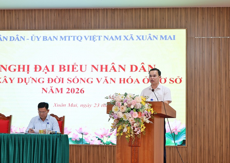 Xã Xuân Mai bàn giải pháp xây dựng đời sống văn hóa cơ sở năm 2026- Ảnh 7.