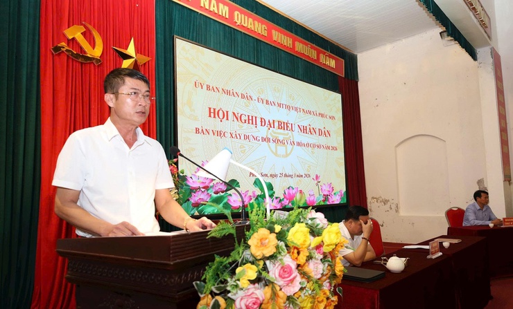 PHÚC SƠN TỔ CHỨC HỘI NGHỊ ĐẠI BIỂU NHÂN DÂN BÀN VIỆC XÂY DỰNG ĐỜI SỐNG VĂN HÓA Ở CƠ SỞ NĂM 2026- Ảnh 3.