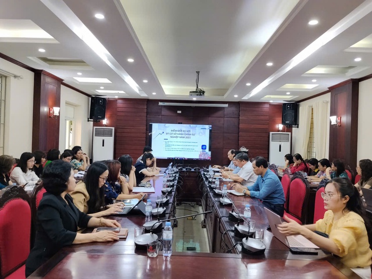 Xã Phú Xuyên tham dự hội nghị trực tuyến tập huấn điều tra cơ sở hành chính, sự nghiệp năm 2026- Ảnh 1.