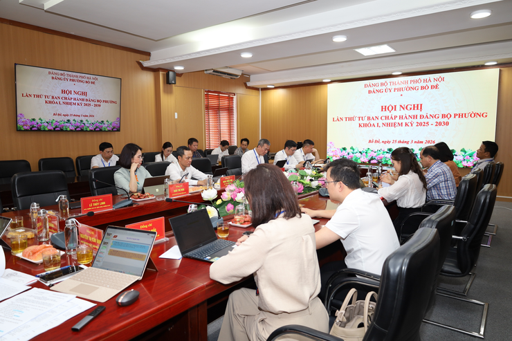 Hội nghị lần thứ 04 Ban Chấp hành Đảng bộ phường Bồ Đề khóa I: Quyết tâm siết chặt kỷ cương, thực hiện thắng lợi nhiệm vụ trọng tâm quý II/2026- Ảnh 2.