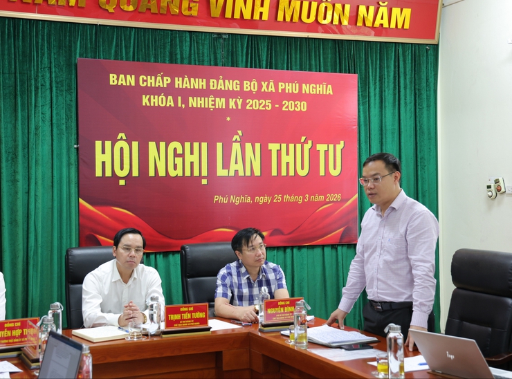 Ban chấp hành Đảng bộ xã Phú Nghĩa tổ chức Hội nghị lần thứ Tư với nhiều nội dung quan trọng- Ảnh 8.