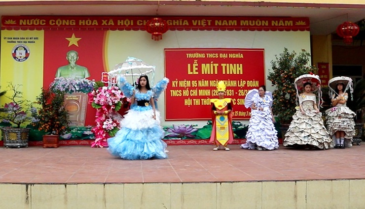 Trường THCS Đại Nghĩa tổ chức Lễ mít tinh kỷ niệm 95 năm ngày thành lập đoàn TNCS Hồ Chí Minh- Ảnh 9.