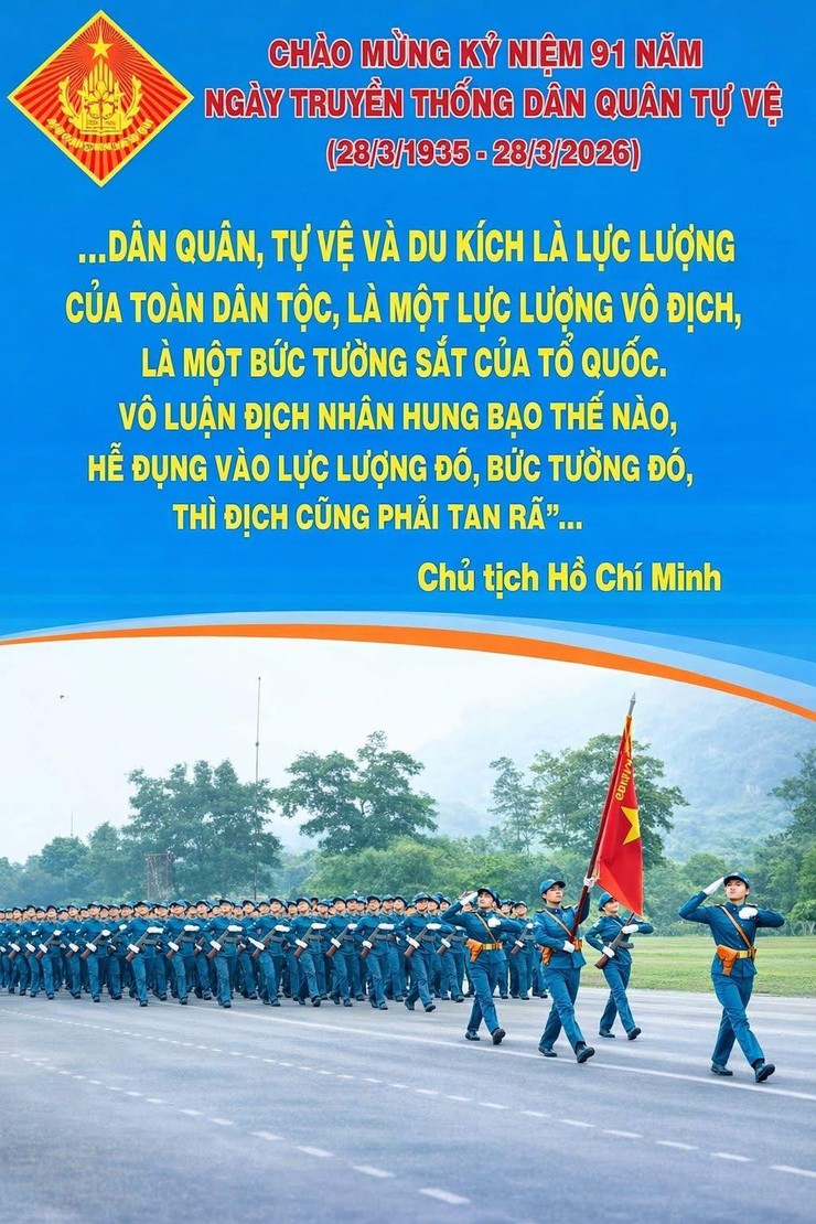 KỶ NIỆM 91 NĂM NGÀY THÀNH LẬP DÂN QUÂN TỰ VỆ VIỆT NAM (28/3/1935 – 28/3/2026)- Ảnh 1.