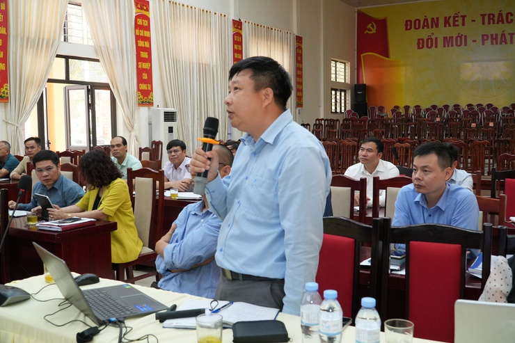 Xã Chuyên Mỹ tổ chức hội nghị làm việc về công tác bảo tồn và phát triển làng nghề- Ảnh 2.