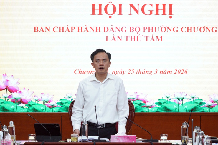 Hội nghị lần thứ tám Ban Chấp hành Đảng bộ phường Chương Mỹ khóa I, nhiệm kỳ 2025 – 2030- Ảnh 1.