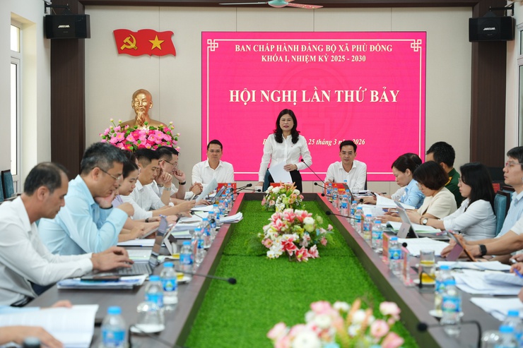 Hội nghị lần thứ 7 Ban chấp hành Đảng bộ xã Phù Đổng khóa I, nhiệm kỳ 2025-2030- Ảnh 4.