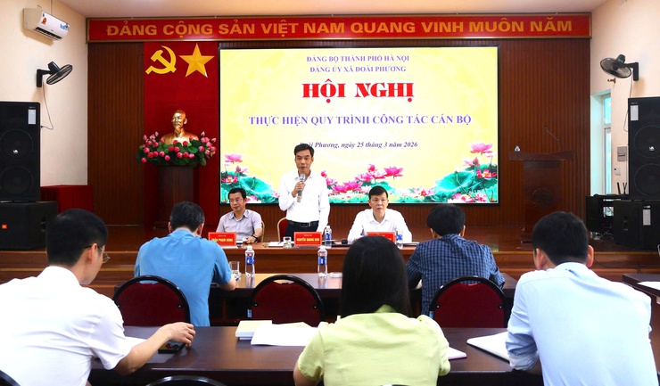 Kỳ họp lần thứ 4 -  Ban Chấp hành Đảng bộ xã Đoài Phương khóa I - Ảnh 1.