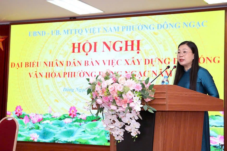 Phường Đông Ngạc tổ chức Hội nghị đại biểu Nhân dân bàn việc xây dựng đời sống văn hóa năm 2026- Ảnh 2.