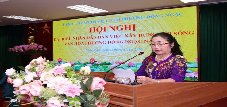 Phường Đông Ngạc tổ chức Hội nghị đại biểu Nhân dân bàn việc xây dựng đời sống văn hóa năm 2026- Ảnh 4.